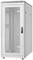 Szafa metalowa z perforowanymi drzwiami przednimi, przeznaczona do przechowywania urządzeń IT w serwerowni lub centrum danych.