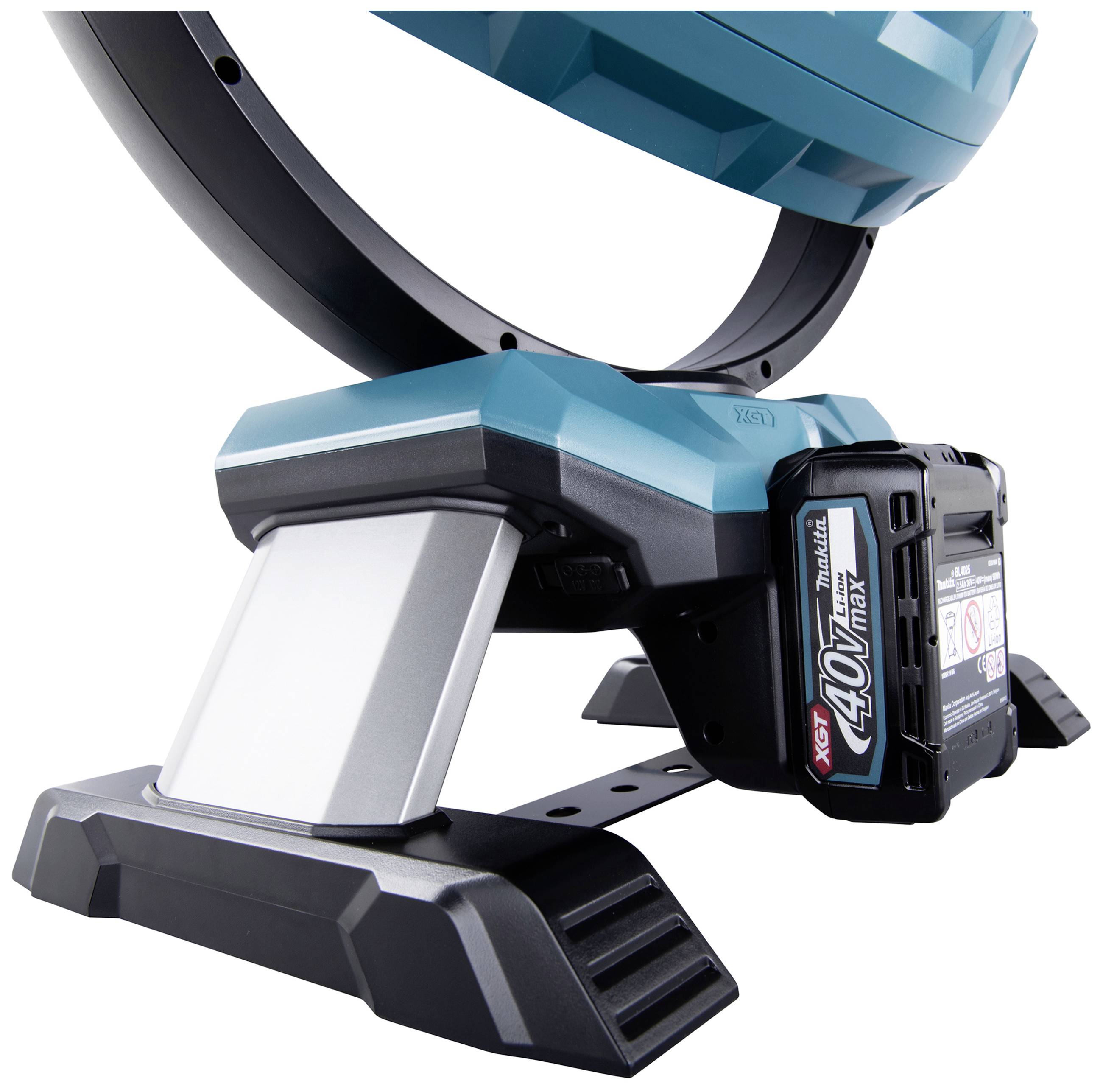 Zbliżenie elektrycznego urządzenia z wytrzymałą podstawą i wyjmowaną baterią. Odpowiednie do intensywnych zastosowań.