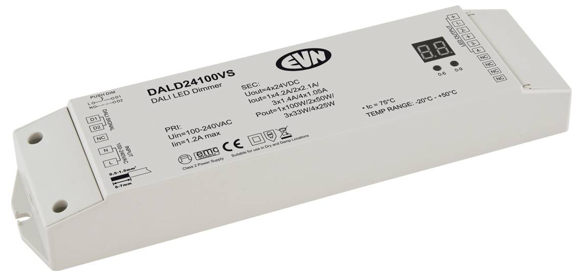 EVN DALD24100VS Zdalne sterowanie LED 244 mm 64 mm-1