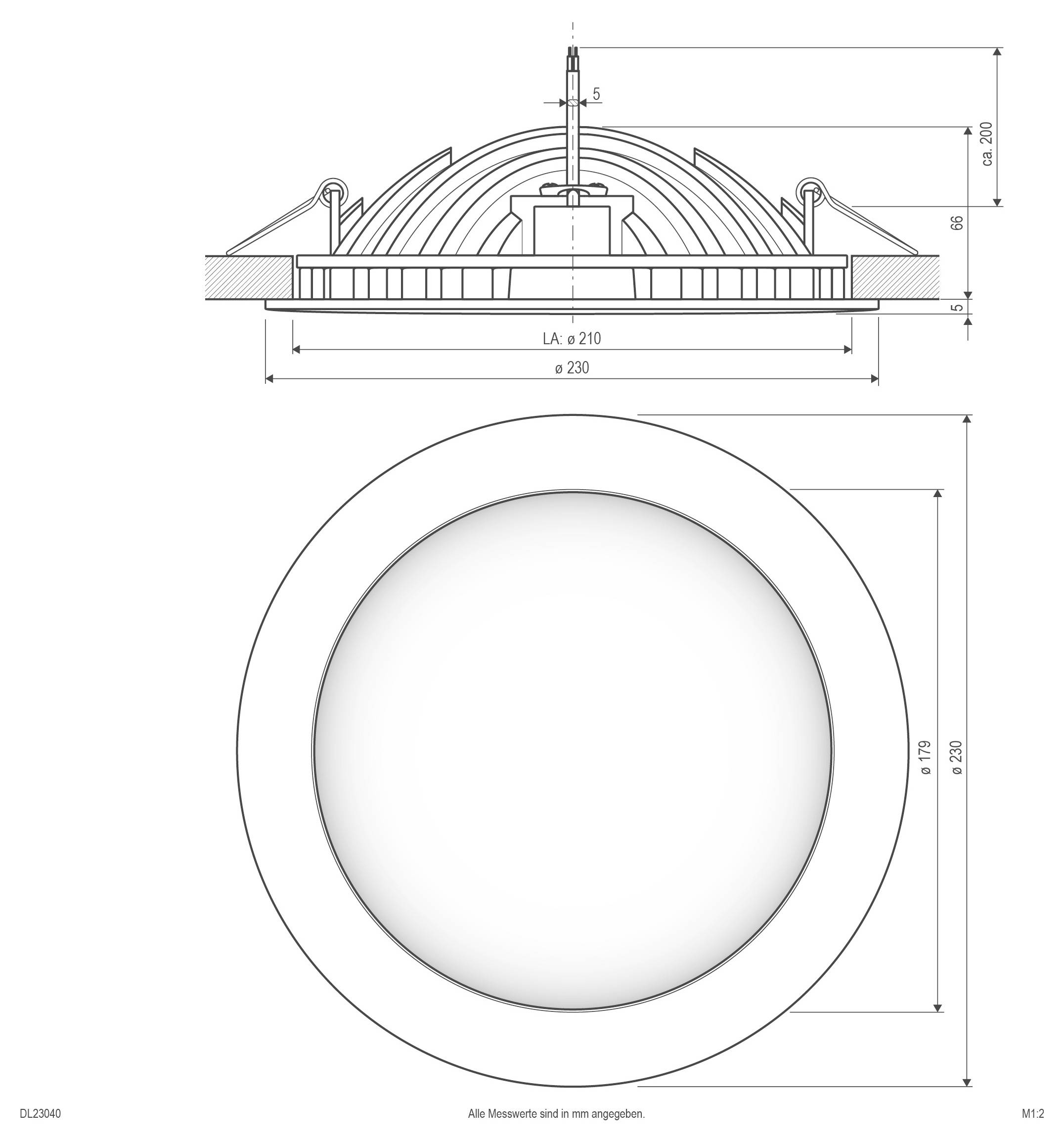 Oświetlenie wewnętrzne LED EVN DL23040 DL23040 24 W-2