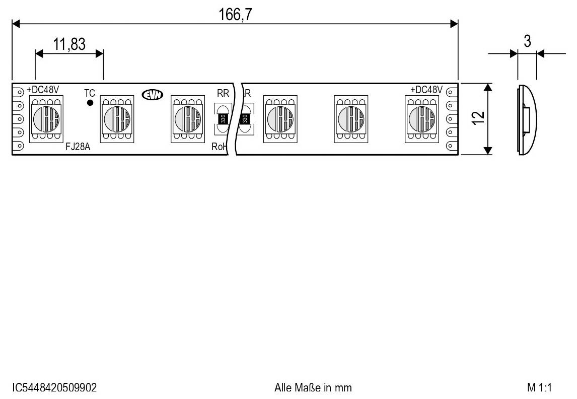 Taśma LED EVN EVN Lichttechnik IC5448420509902 5 m 48 V-2