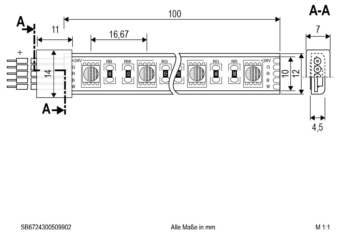 Taśma LED EVN EVN Lichttechnik SB6724150509902 5 m 24 V-2