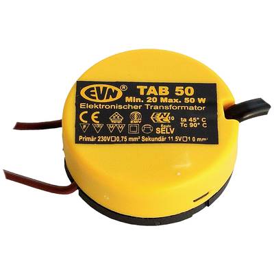 EVN TAB 50 Transformator halogenowy  12 V 20 - 50 W ściemniany z ściemniaczem z kontrolą faz
