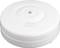 Okrągły, biały czujnik dymu z małym centralnym sensorem. Idealny do wykrywania dymu we wnętrzach.