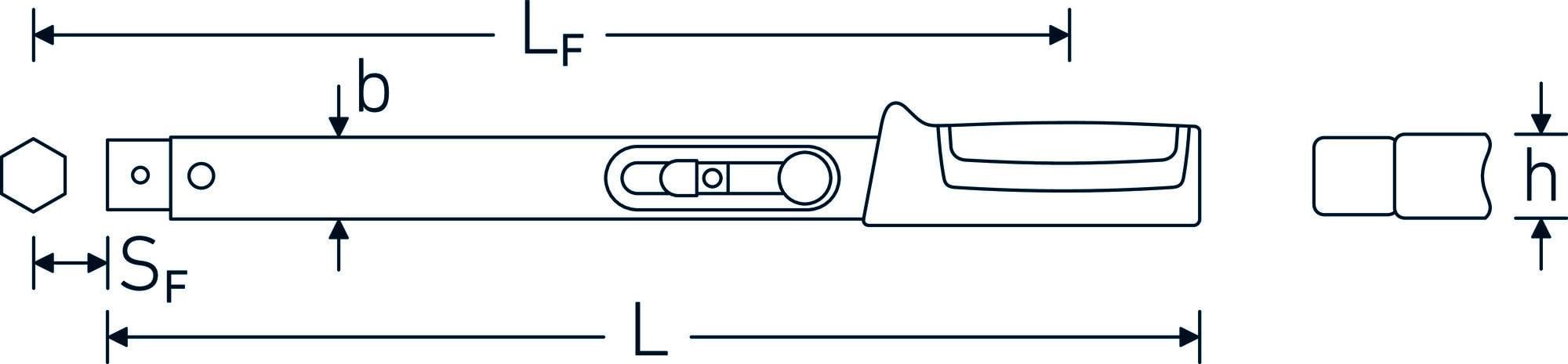 Динамометричний ключ Stahlwille 730/10 QUICK 50184010, 20 - 100 Нм