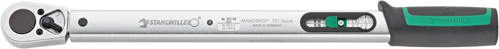 Динамометричний ключ Stahlwille 721/15 QUICK 50204015, 30 - 150 Нм