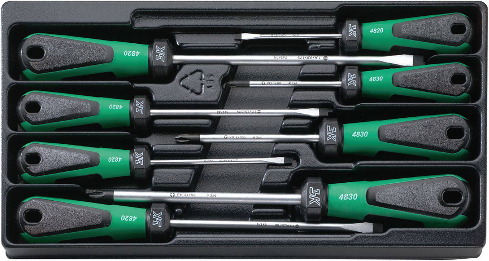 Набір викруток Stahlwille 4892 SATZ DRALL-SCHRAUBENDREHER M. DREIKOMPONENTENGRIFF 96489210