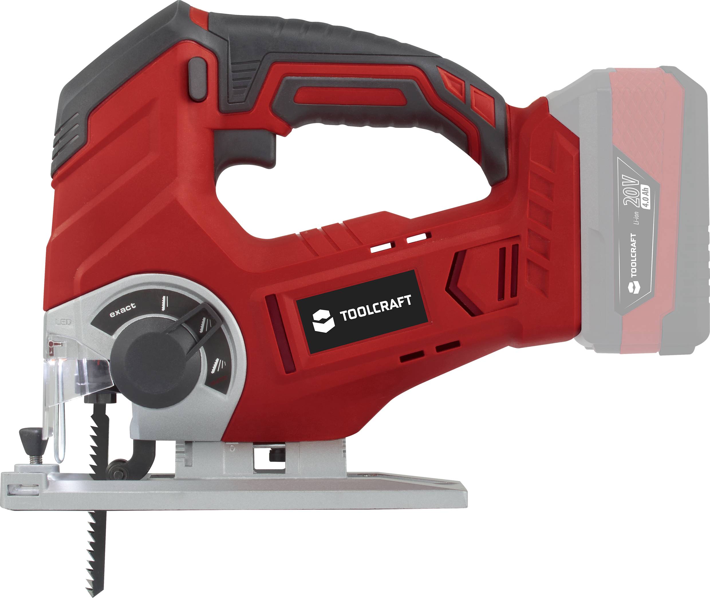 Акумуляторний лобзик TOOLCRAFT AST-65 / TAWB-200 TO-7468017 без акумулятора 20 В