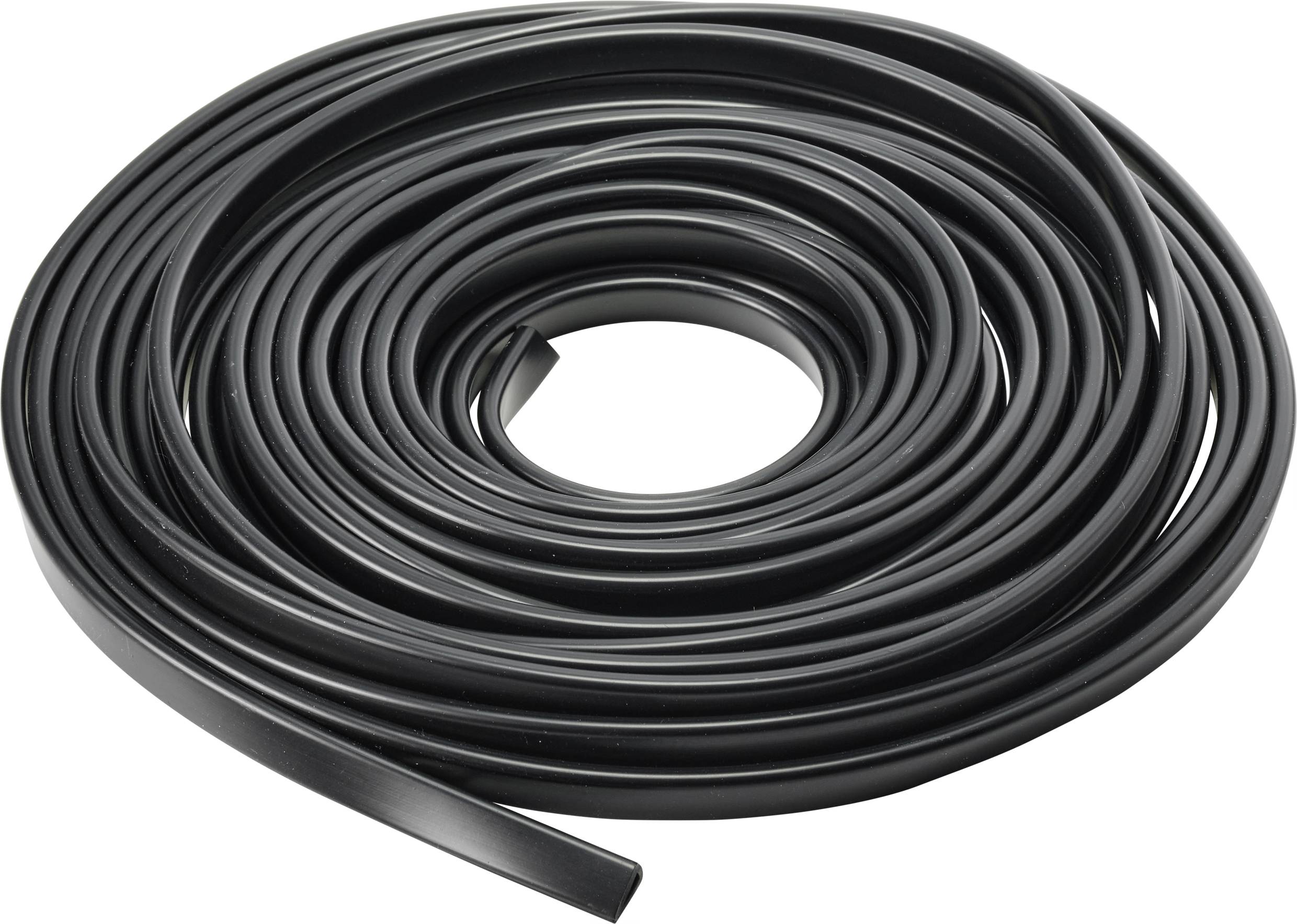 TRU COMPONENTS Osłona narożników PCW czarny 10 m