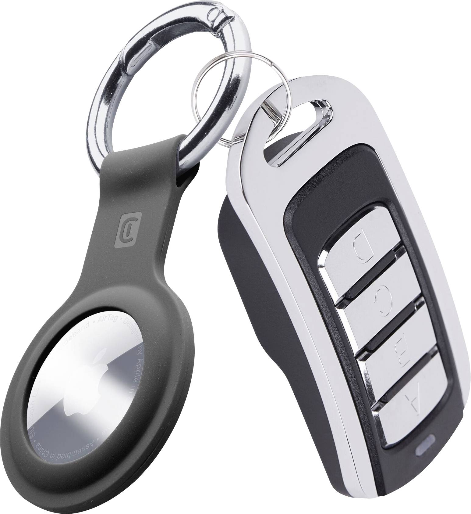 Брелок Cellularline Zubehör Mobiltelefone AirTag чорний