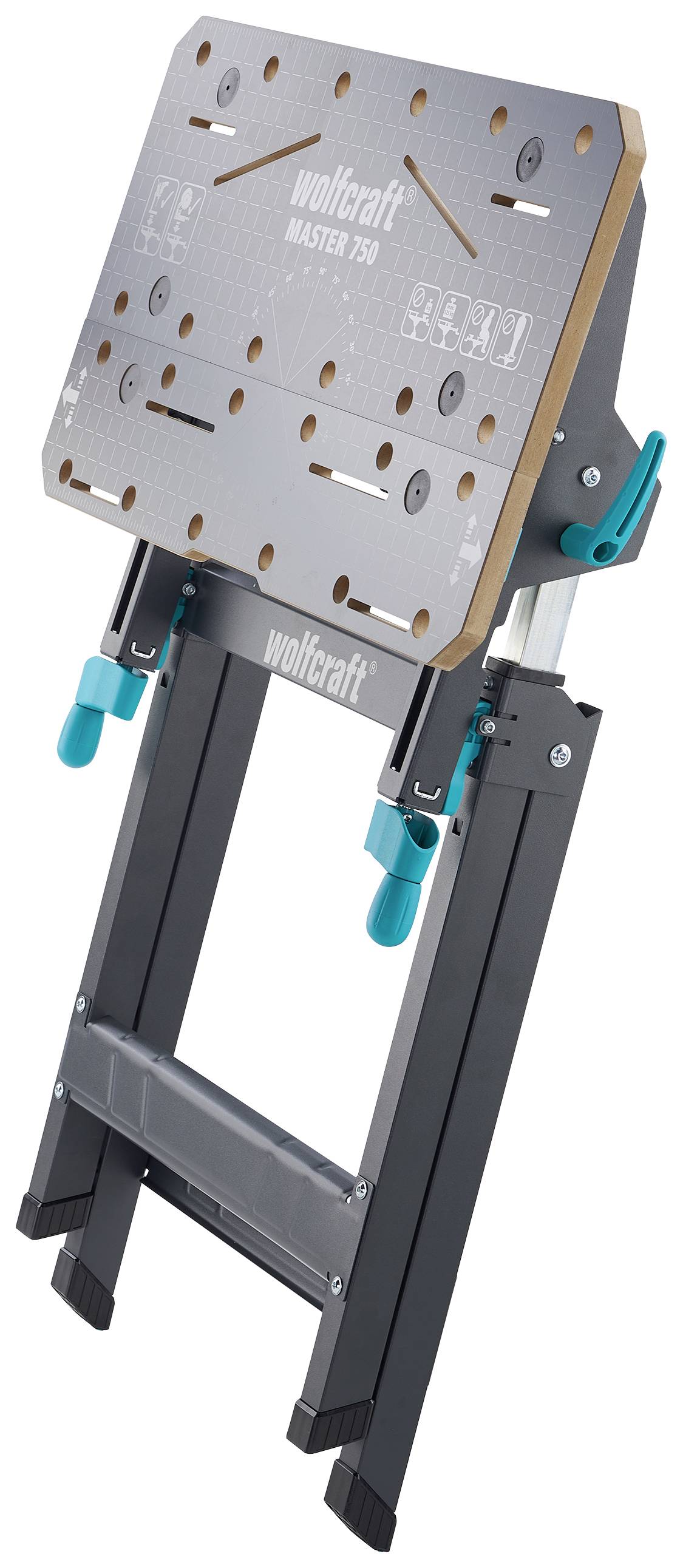 Wolfcraft 6871000 Wolfcraft 6871000 MASTER 750 ERGO затискно-машинний стіл 13,2 кг чорний, сріблястий 13,2 кг чорний, сріблястий