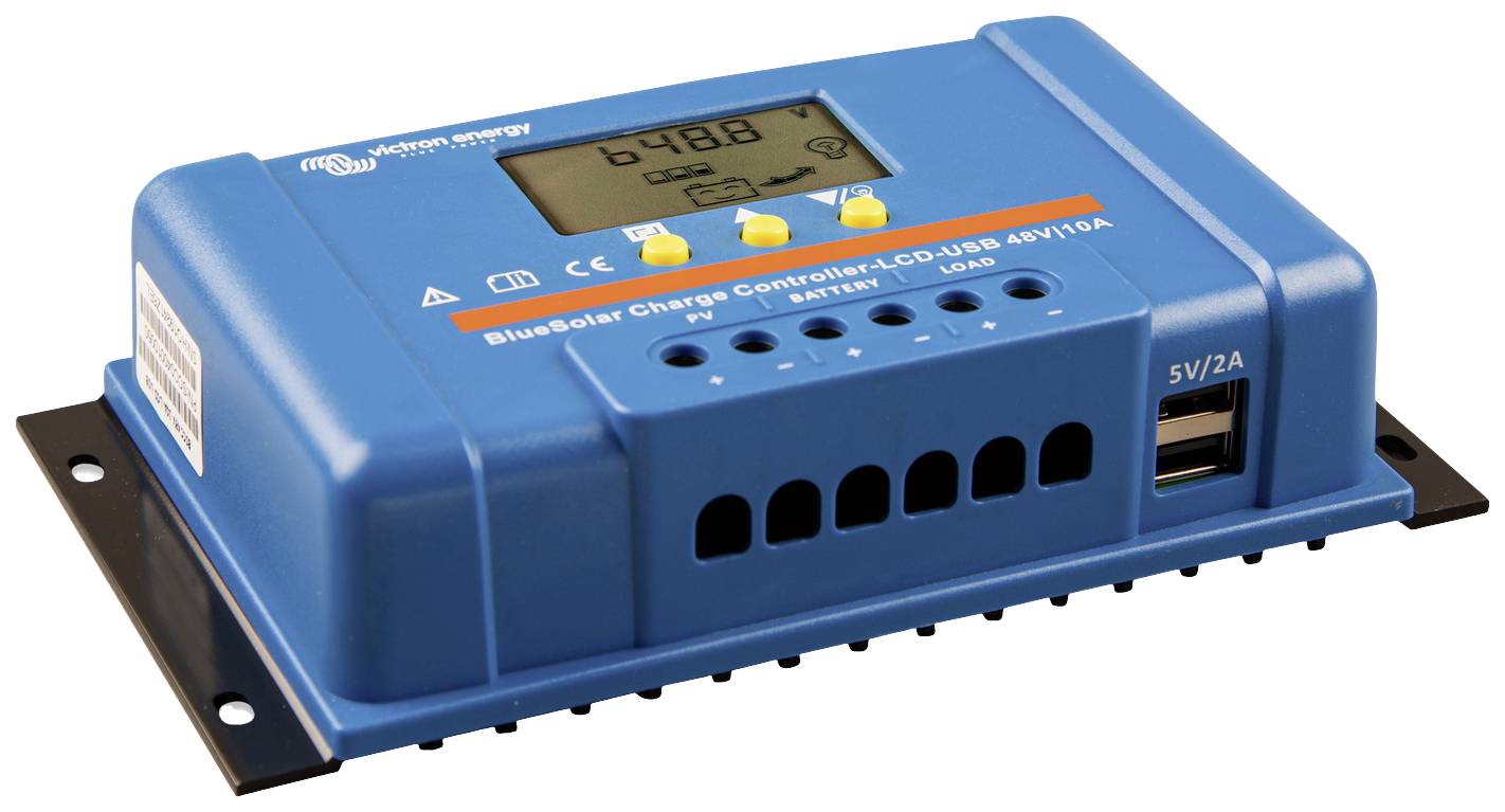 Контролер заряду сонячної енергії Victron Energy Blue-Solar PWM-LCD&USB PWM 48 В 20 А