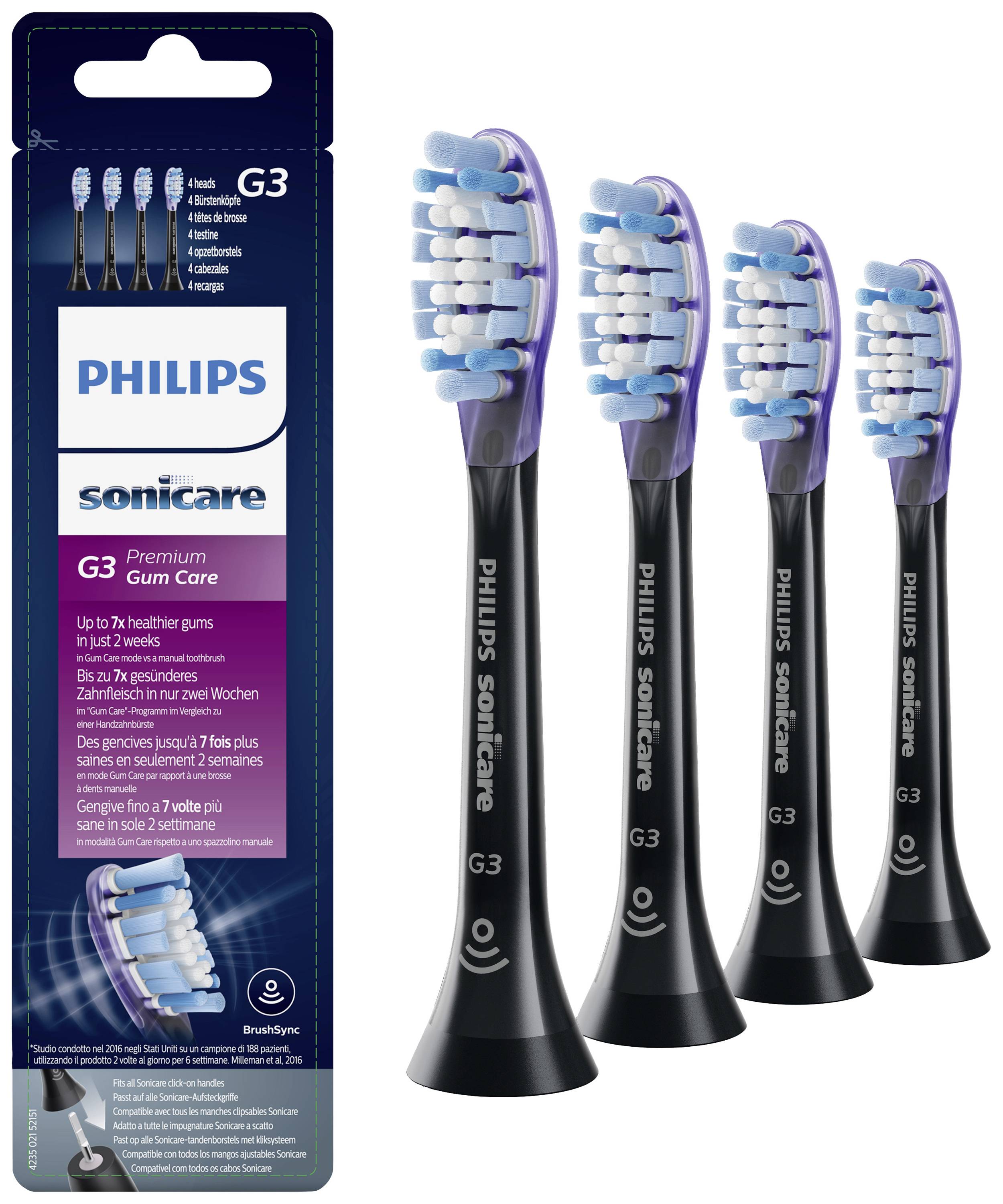Сменные насадки для зубной щетки Philips Bodycare HX9054/33, 4 шт., белые.