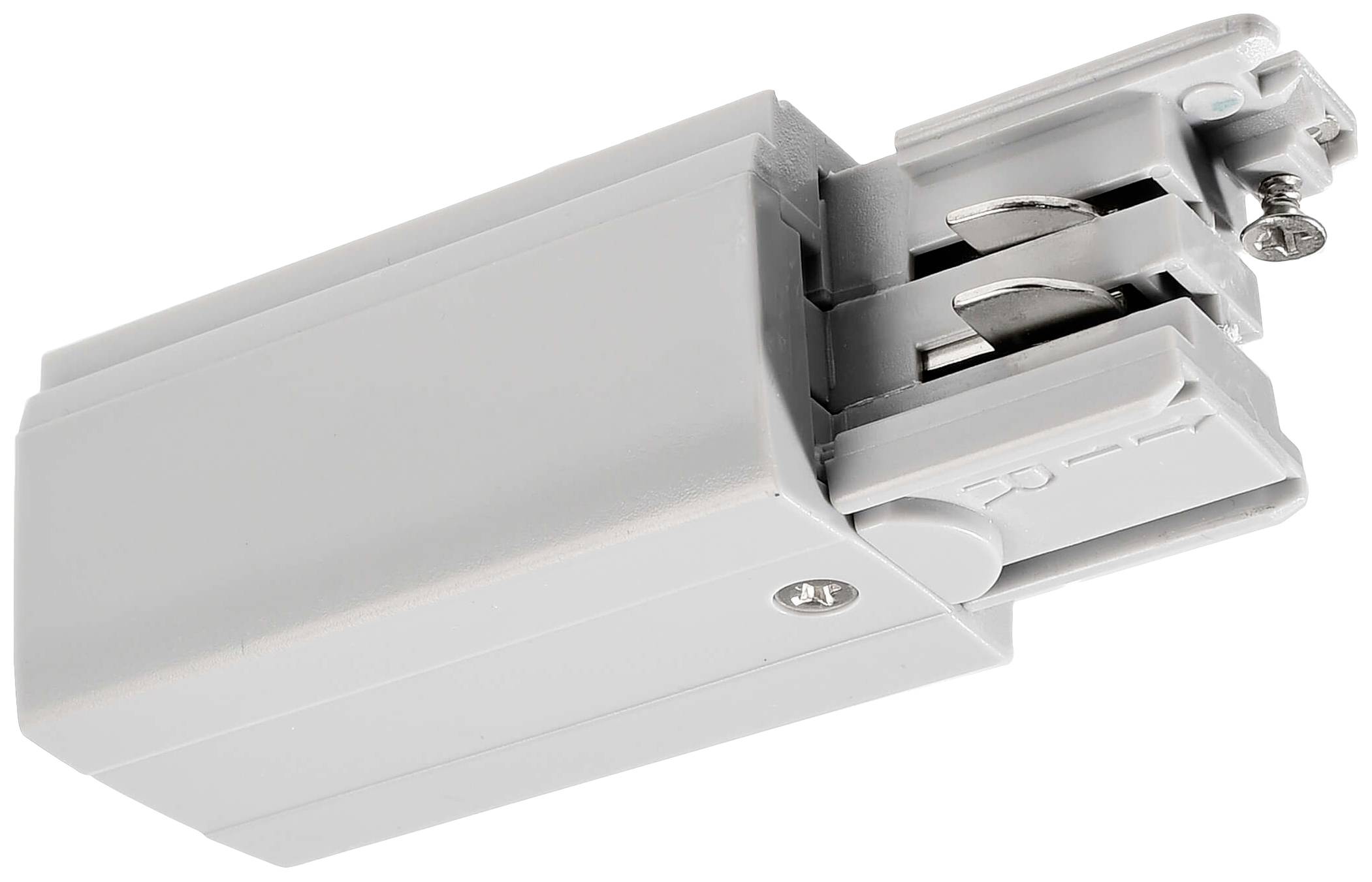 Elektryczna złączka kablowa z szaworgo tworzywa sztucznego z elementami metalowymi, mocowana śrubami, przeznaczona do mocowania przewodów w systemach oświetleniowych.