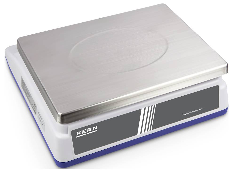 Ваги Kern CPE 30K-3, діапазон вимірювання макс. 30 кг, градуювання 1 г, акумуляторна батарея, через мережевий адаптер