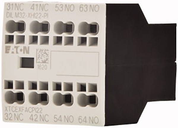 Elektryczny złącz wtykowy z numerowanymi przyłączami (31NC, 41NC, 53NO itp.), marka EATON, kod produktu XTCEFXFACP22.