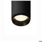 NUMINOS® CL DALI S, wewnętrzna lampa sufitowa LED natynkowa, czarna/czarna 2700K 36°