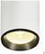 Lampa sufitowa z cylindryczną, białą oprawą i świecącym światłem LED. Nowoczesny design do oświetlenia wnętrz.