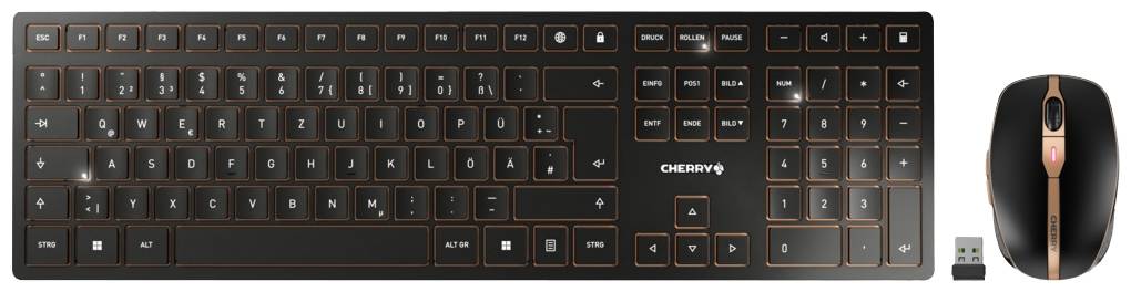 Комплект клавіатури та миші CHERRY JD-9100DE-2 німецька, QWERTZ чорний