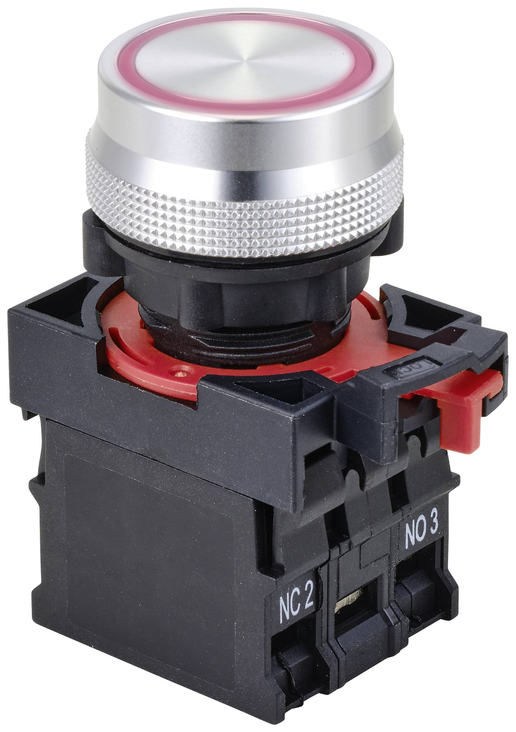 TRU COMPONENTS TC-10091040 Кнопочный переключатель ONPOW26-11E/R/12V, 22 мм, 250 В, 5 А, 1 шт.