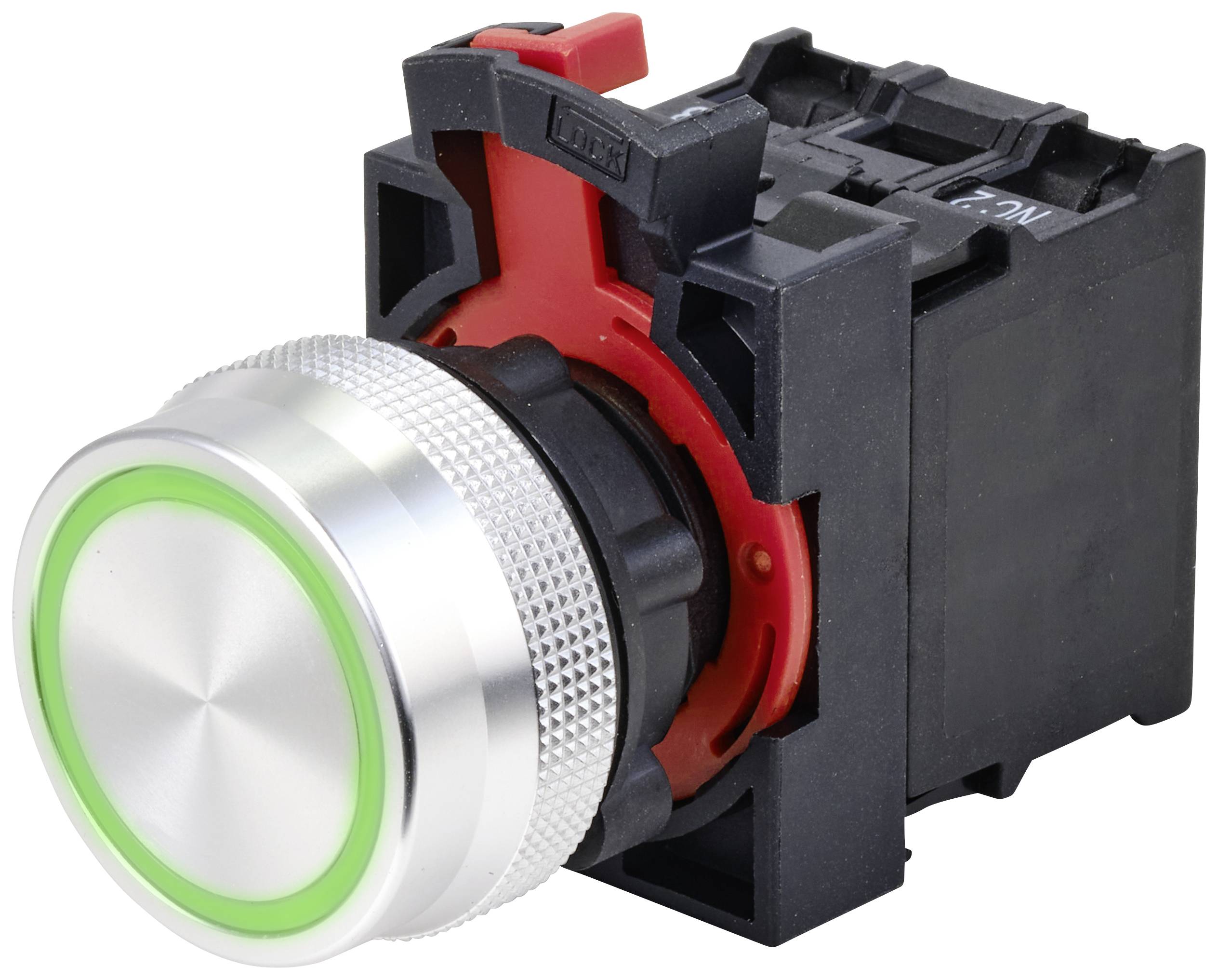 TRU COMPONENTS TC-10091056 Кнопочный переключатель ONPOW26-11ZE/G/12V, 22 мм, 250 В, 5 А, 1 шт.