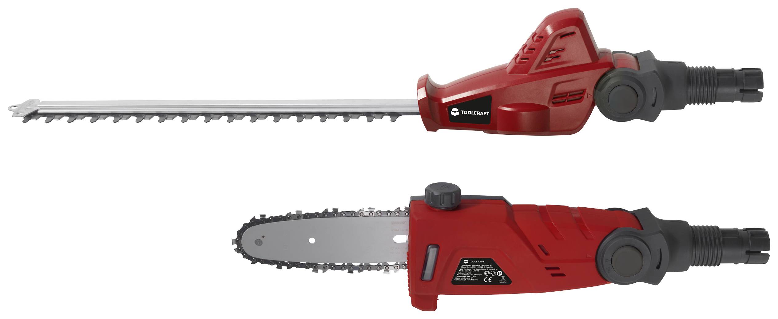 TOOLCRAFT TO-7568328 PSH-L0218-E / TAWB-200 Бездротовий тример для живоплоту, височник без літій-іонного акумулятора