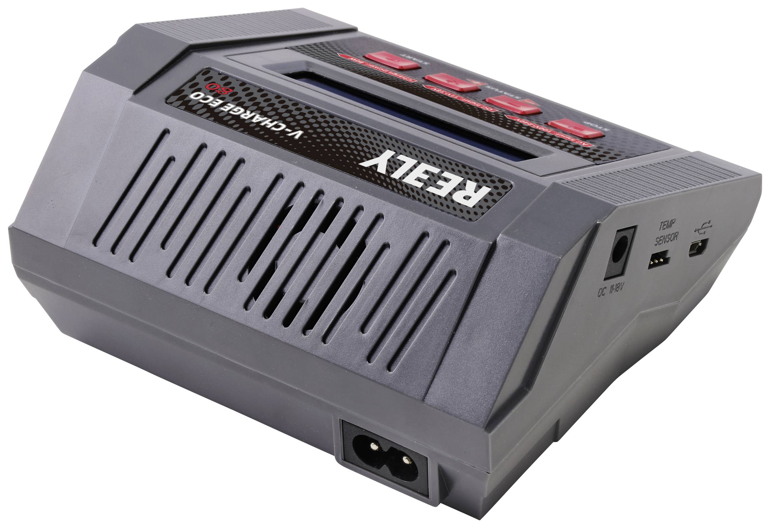 Багатофункціональний зарядний пристрій Reely V-Charger ECO 80 10 A для свинцево-кислотних акумуляторів, NiMH, NiCd, LiPo, LiIon, L