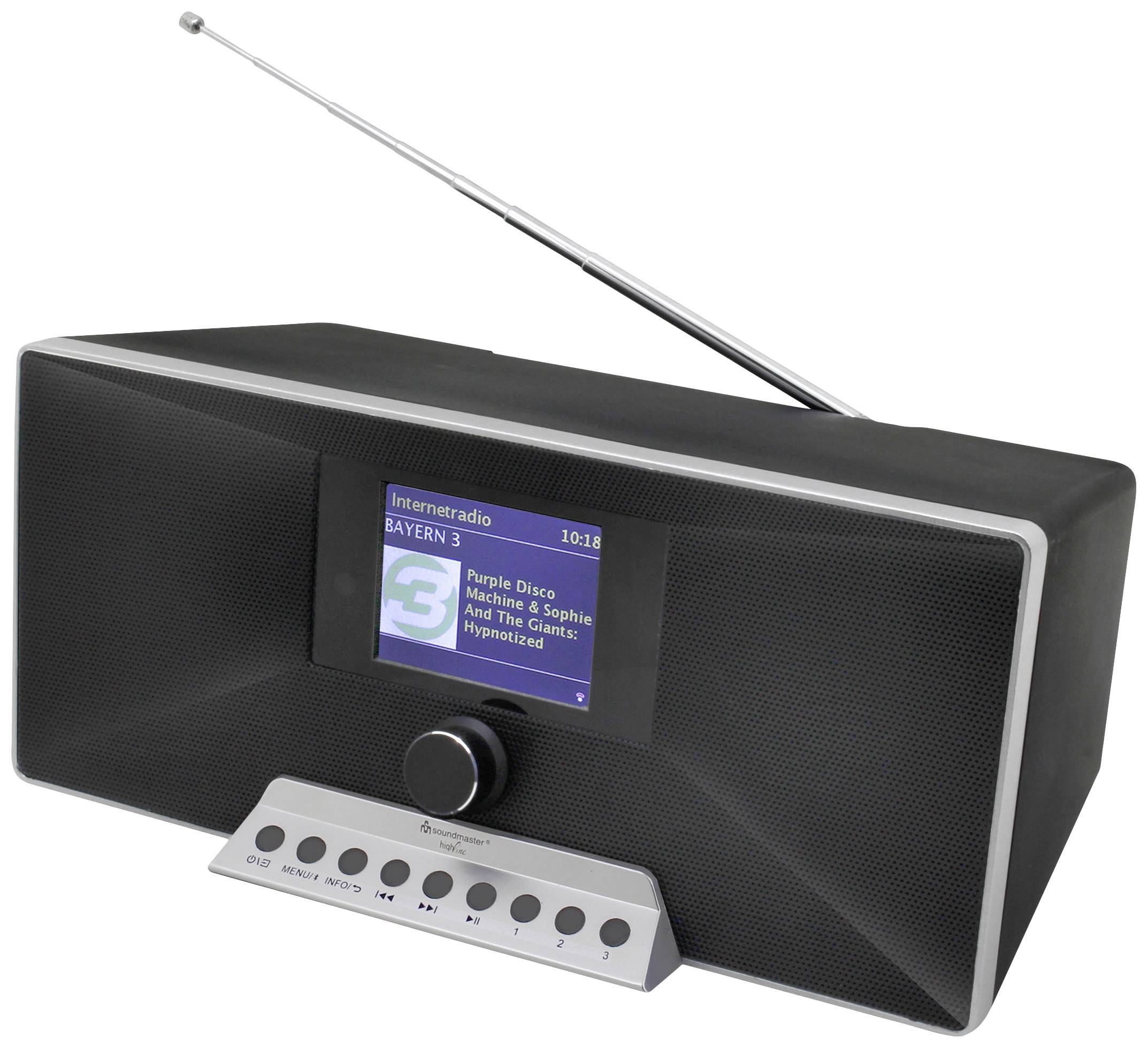 Інтернет-радіо Soundmaster IR3500SW, DAB+, VHF, функція заряджання акумулятора, з пультом дистанційного керування, підтримка Spoti