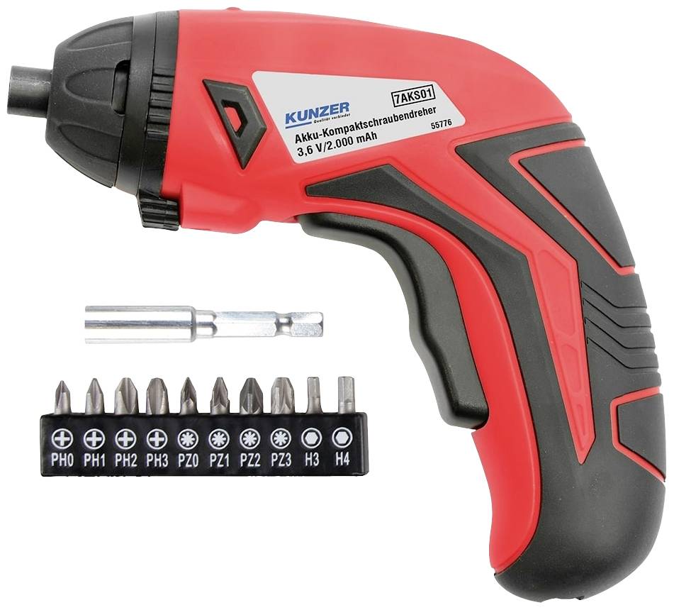 Акумуляторний шуруповерт Kunzer 7AKS01 3.6 V 2000 mAh