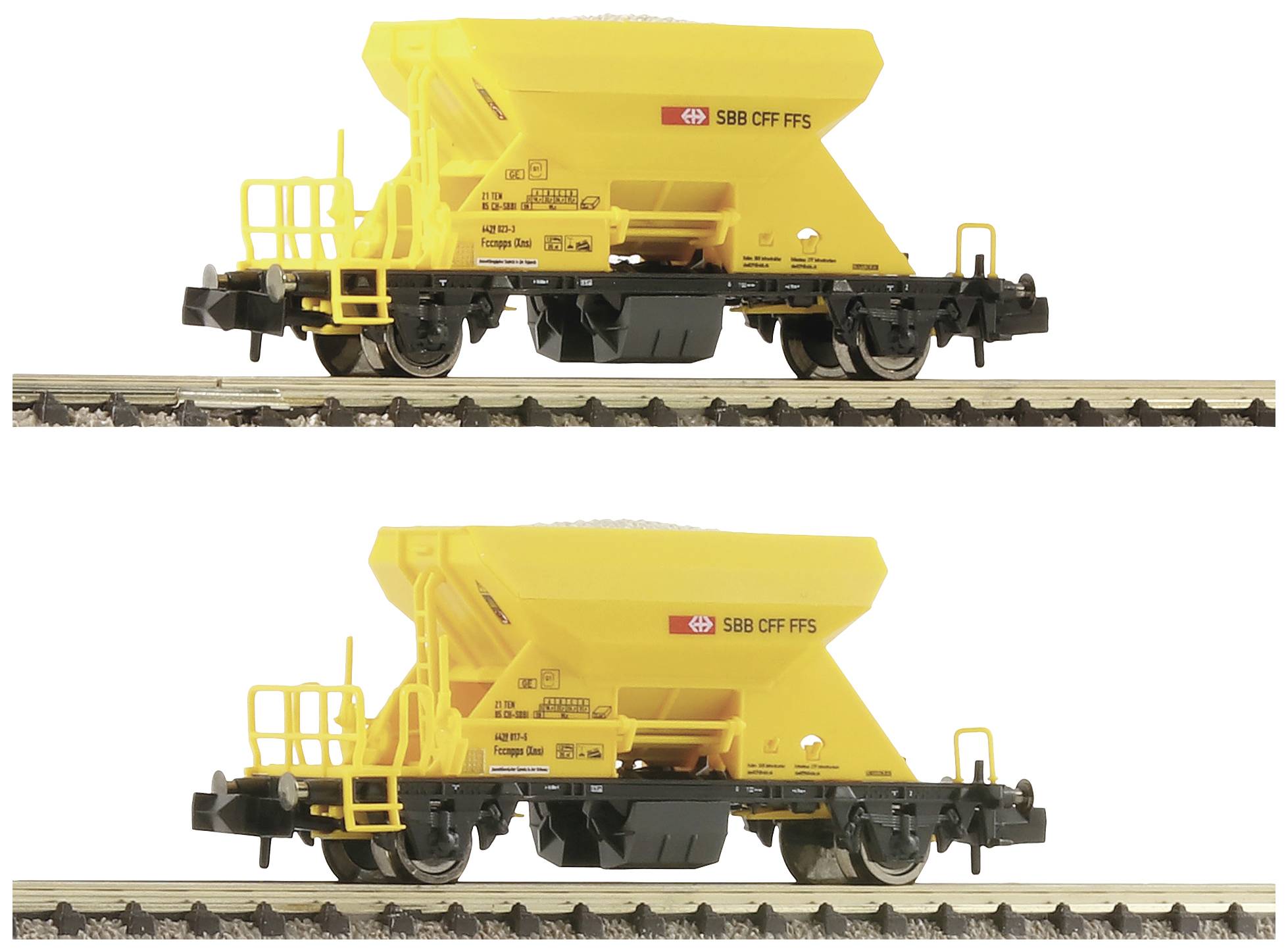 Wagon towarowy zamknięty Fleischmann 822914 N Zestaw 2 wagonów balastowych SBB-0
