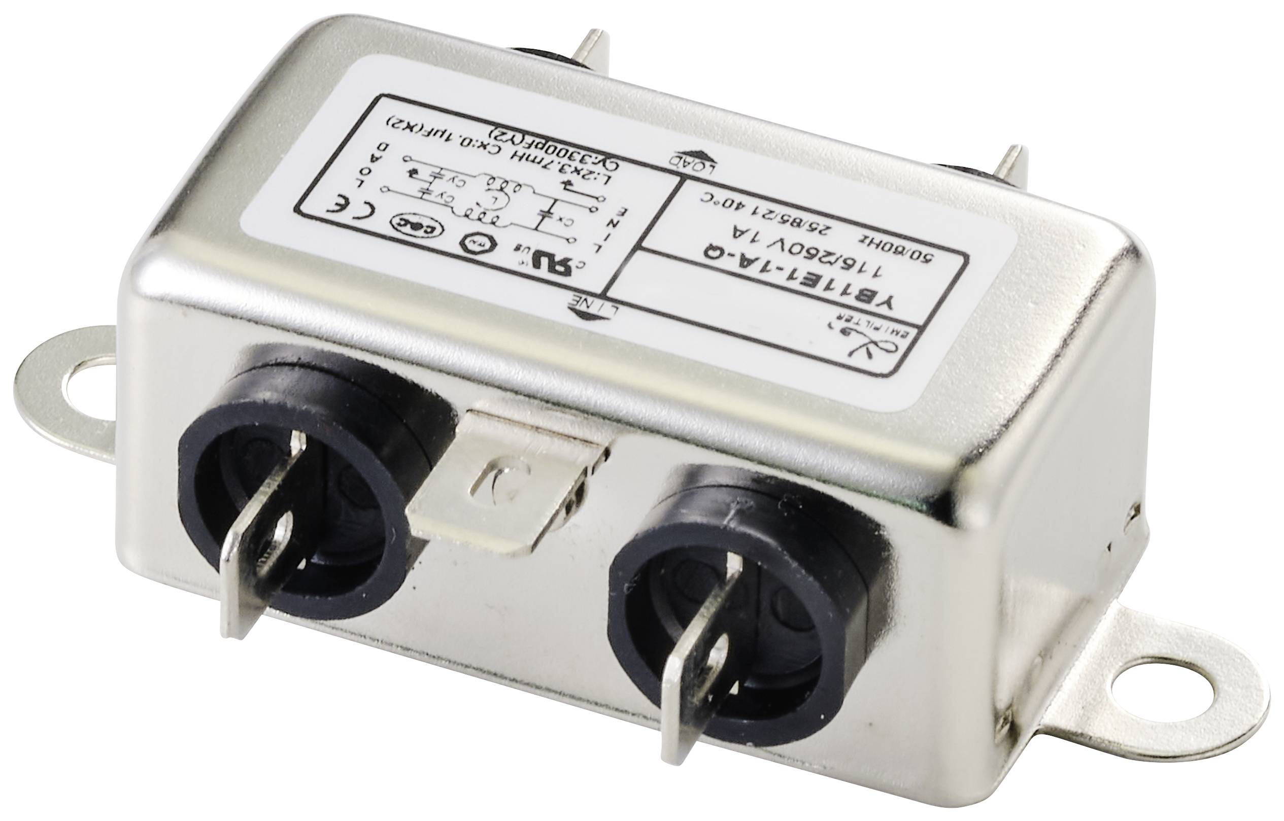 Фільтр шуму TRU COMPONENTS TC-10101428, 250 В/змінного струму, 1 А, 3,7 мГн