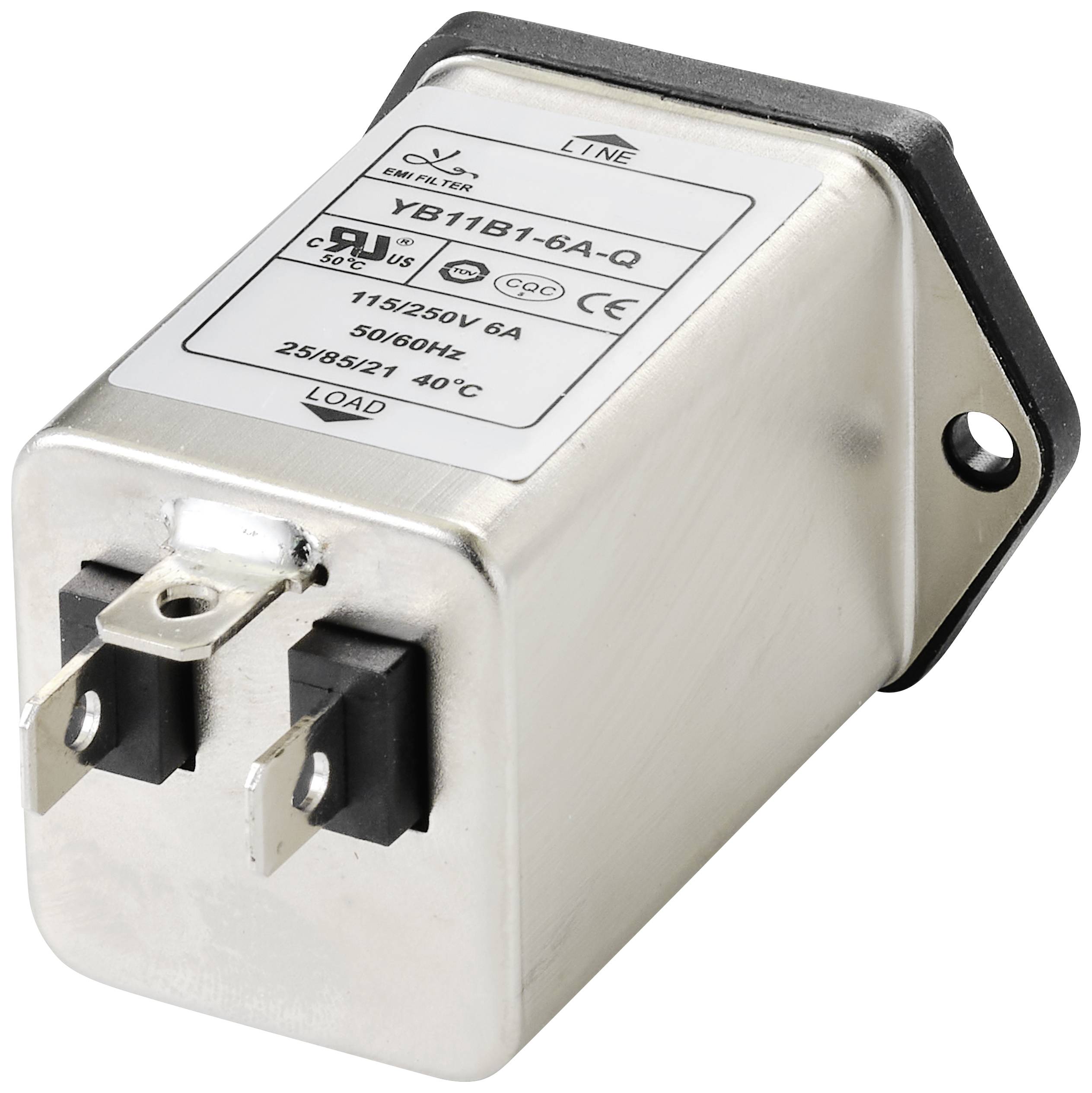 Мережевий фільтр TRU COMPONENTS TC-10101432, 250 В/змінного струму, 6 А, 0,8 мГн