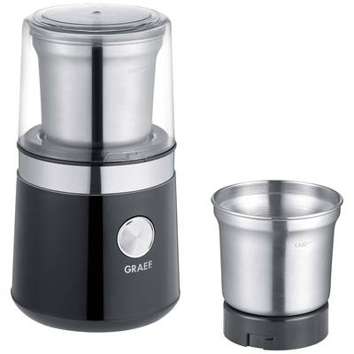 Graef neu CM102EU Młynek do kawy czarny, stali szlachetnej