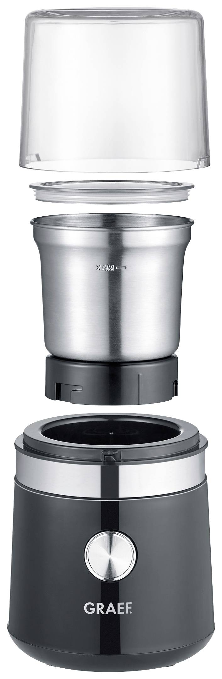 Кавомолка Graef CM 102 CM102EU чорна, нержавіюча сталь