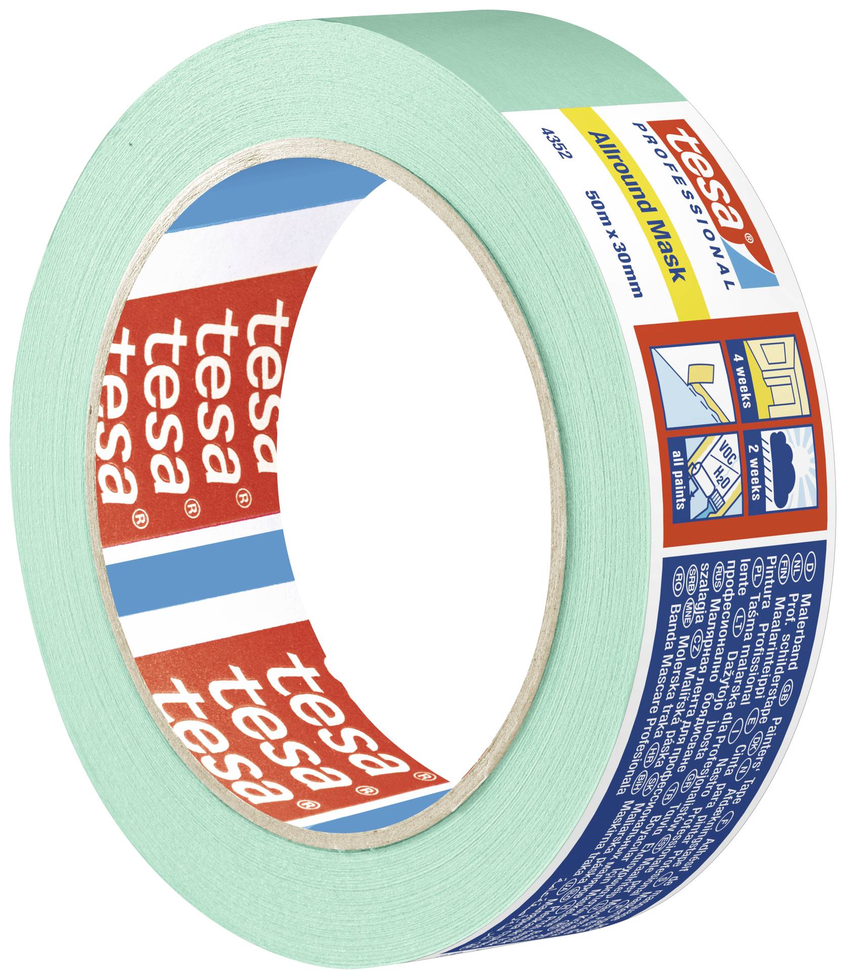 Малярська стрічка tesa 04352-00002-00 УНІВЕРСАЛЬНА МАСКА (Д x Ш) 50 м x 30 мм 50 м 1 шт.