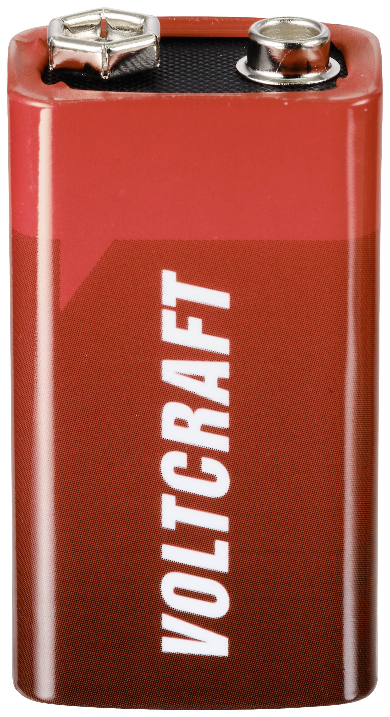 Батарейки 9V VOLTCRAFT 6LR61, лужно-марганцеві, 10 шт.