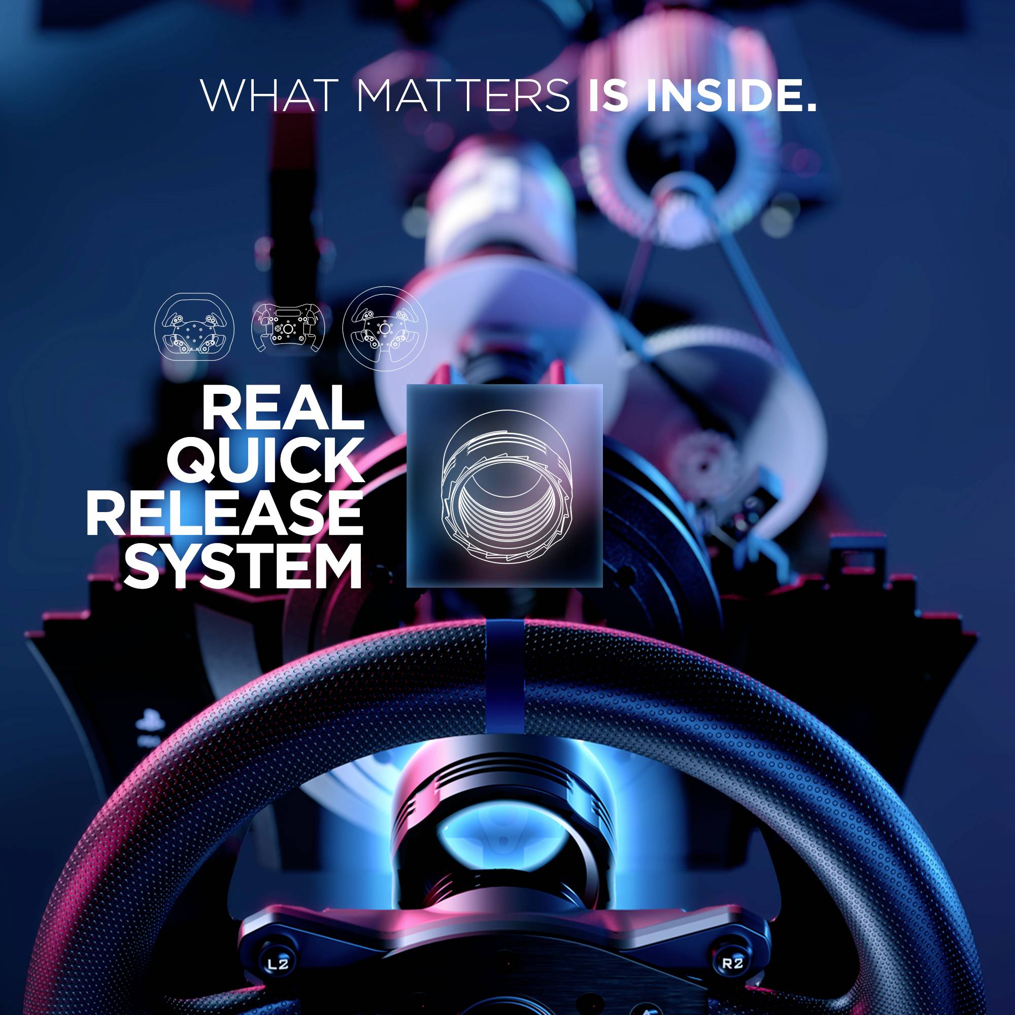 Thrustmaster T300 Racing Wheel Servo Base Uchwyt do kierownicy PC, PlayStation 5, PlayStation 4 czarny-2