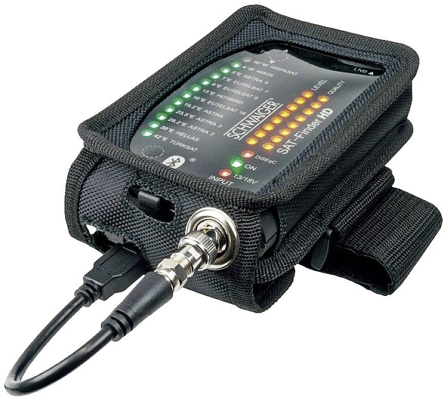 Schwaiger Sat Finder HD + пристрій для пошуку супутникового сигналу Powerbank