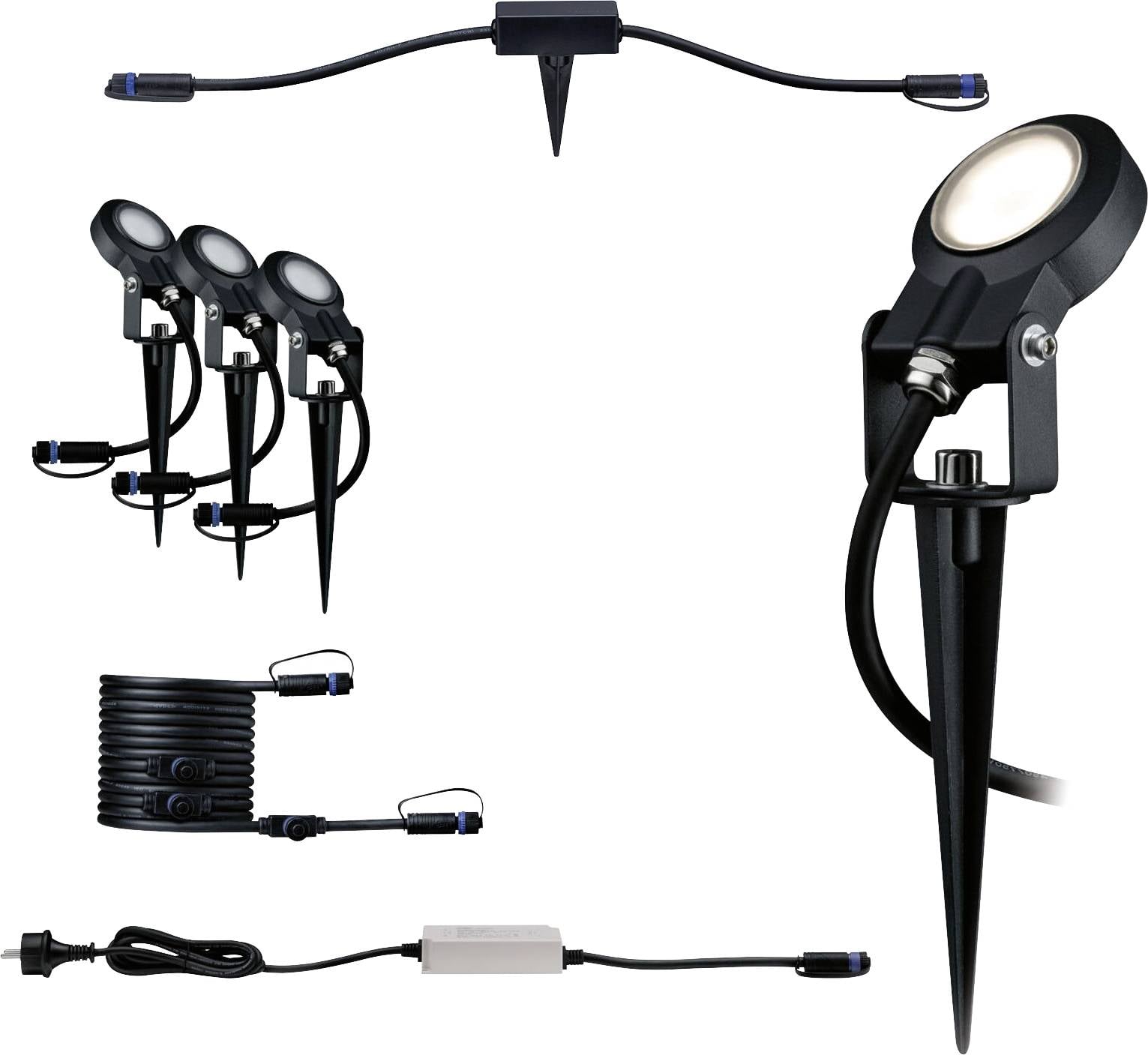 Стартовий комплект світлодіодного садового прожектора Paulmann Sting, система освітлення Plug&Shine, 18 Вт, 520 лм