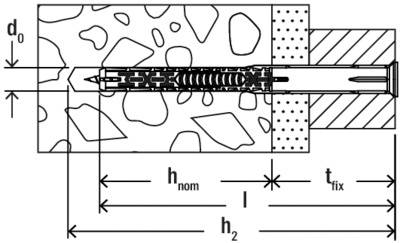 Fischer 562161 DuoXpand T Kołek motażowy o zwiększonej długości 200 mm 10 mm 50 szt.-2