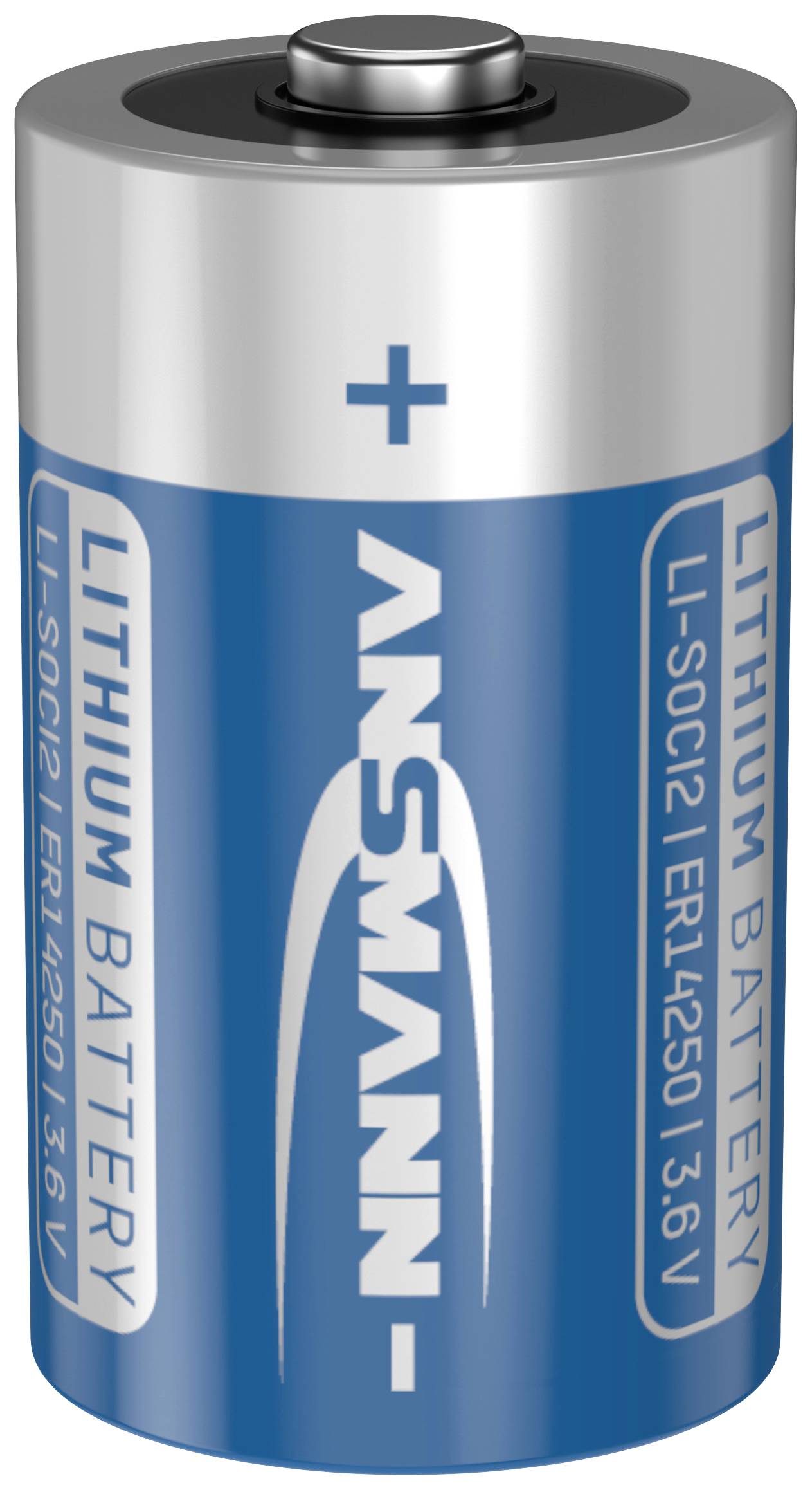 Батарейка 1/2 AA Ansmann, 3,6 В, 1200 мАг, літієва, 1 шт.