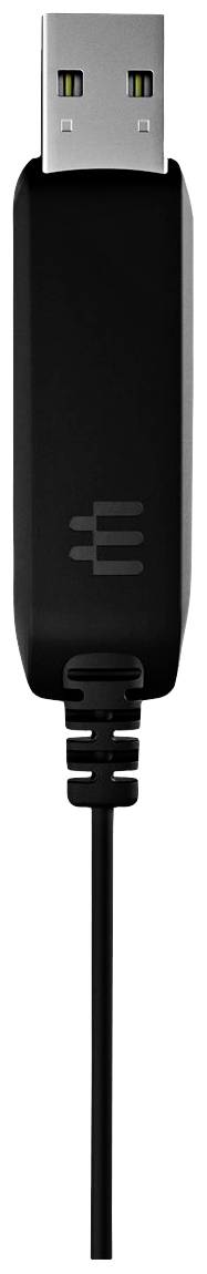 Czarny kabel USB z wtyczką, odpowiedni do podłączenia do komputerów lub ładowarek.