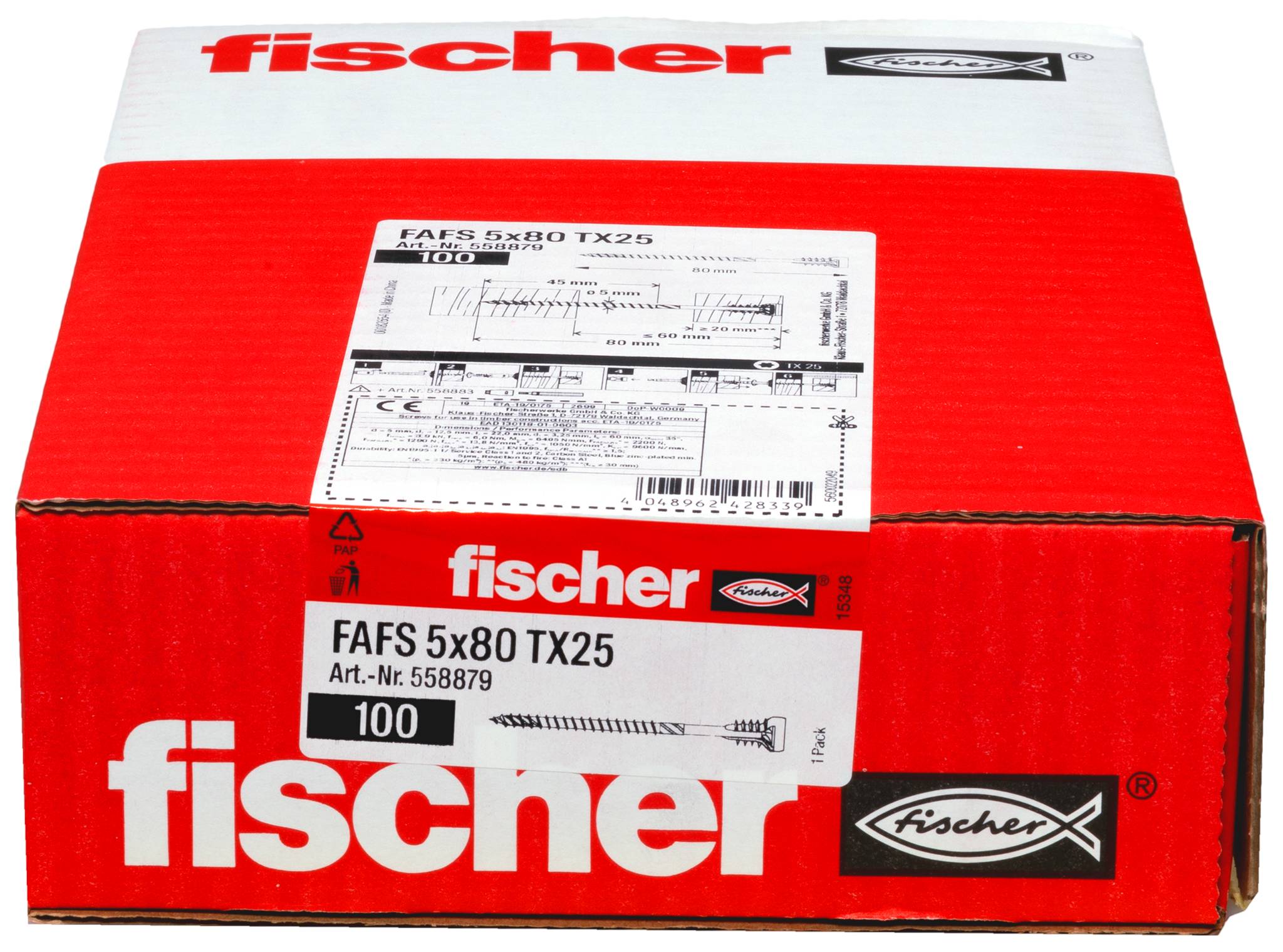 Fischer 558879 FAFS Śruba regulacyjna 5 mm 80 mm Profil T stal 100 szt.-2