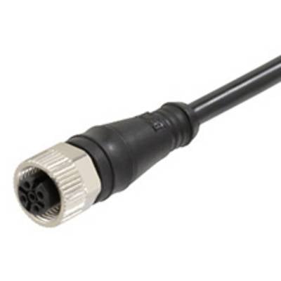 Czarny, okrągły kabel z srebrnym, żebrowanym wtykiem. Wtyk posiada kilka punktów przyłączeniowych i jest solidnie wykonany.