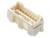Kremowy elektryczny złącz wielostykowy, odpowiedni do łączenia elementów elektronicznych.