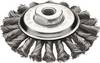 Lessmann Szczotka Zopf-Kegelbürste Wechselzopfung Ø 115mm Stahldraht 0,5mm M14 472257WZ 1 szt.