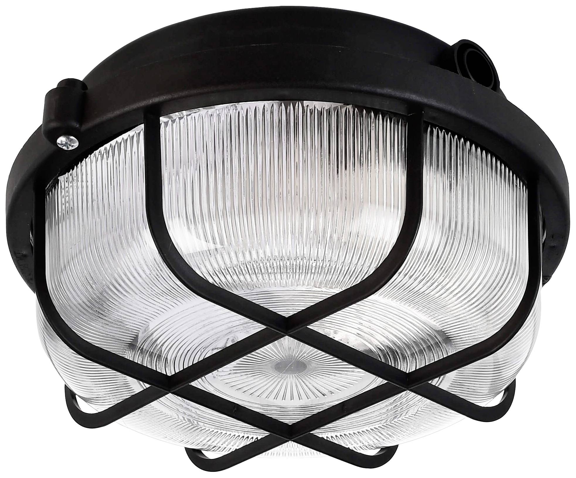 Lampa sufitowa, zewnętrzna, Zewnętrzna lampa ścienna Deko Light Syrma Rund Schwarz 401015 IP44