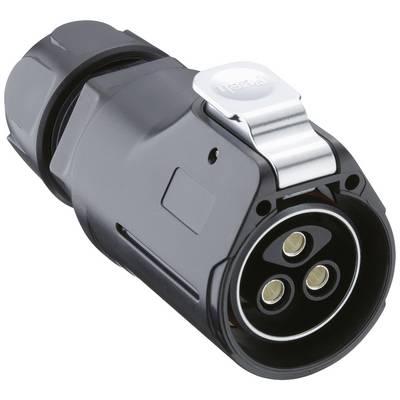 Przedstawiony adapter posiada czarną obudowę, trzy złote punkty styku oraz srebrną klamrę mocującą.