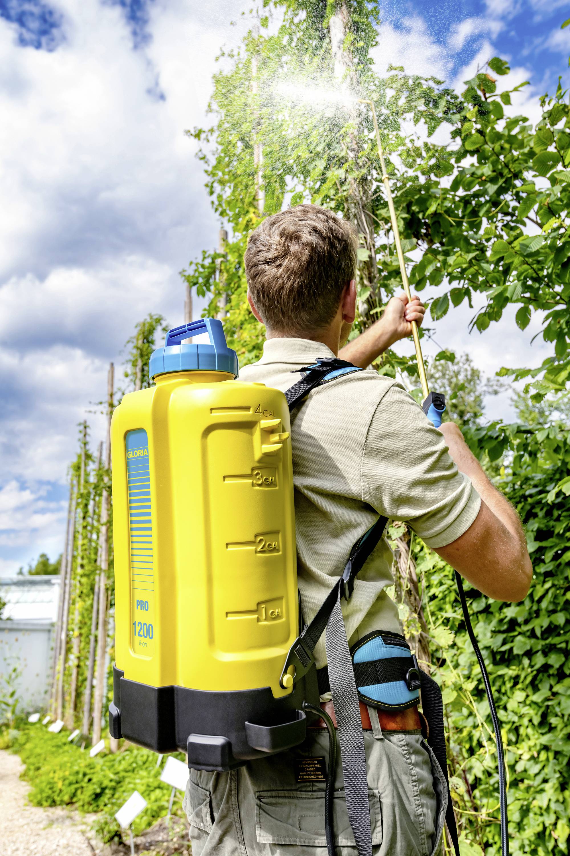 Zestaw do opryskiwania Gloria Haus und Garten Akku Rückensprüher 18V ...