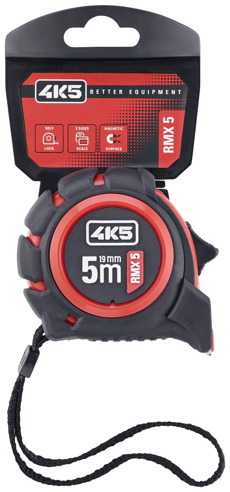 Вимірювальна стрічка 4K5 Tools RMX 5 RollMeter 5 м 606.100-5